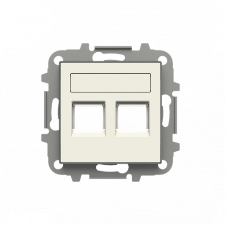 Niessen 2CLA851820A1101 Tapa 2 conector con persiana BL